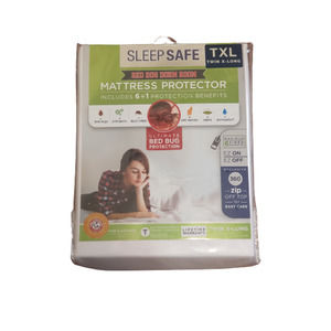 Sleep Safe Premium Twin Extra Long Mattress Protector White Ultimate Protection